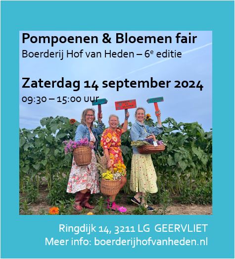 Pompoenen & Bloemen fair - 14 september 2024