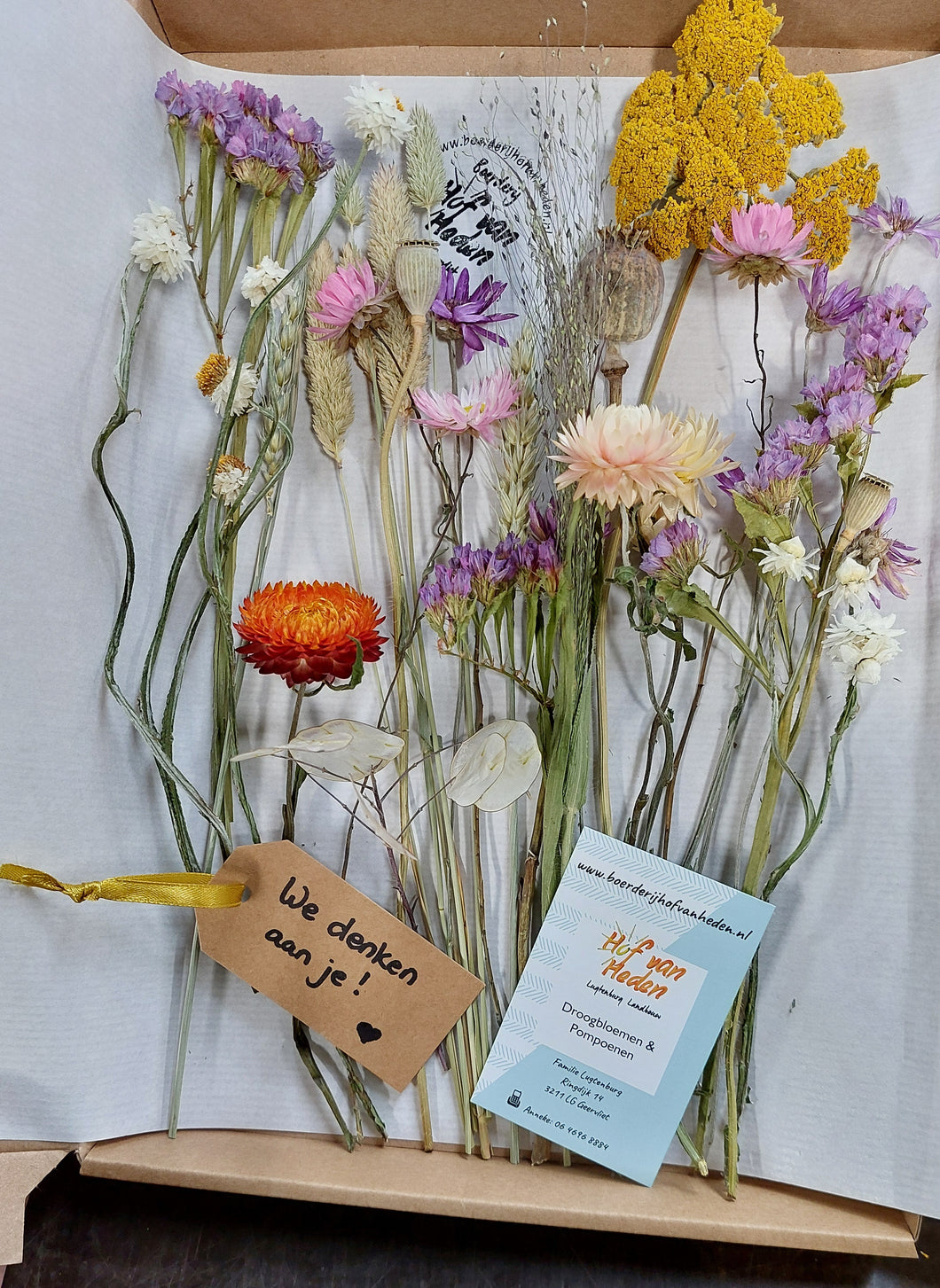 Droogbloemen post - 19,50 (inclusief verzendkosten)